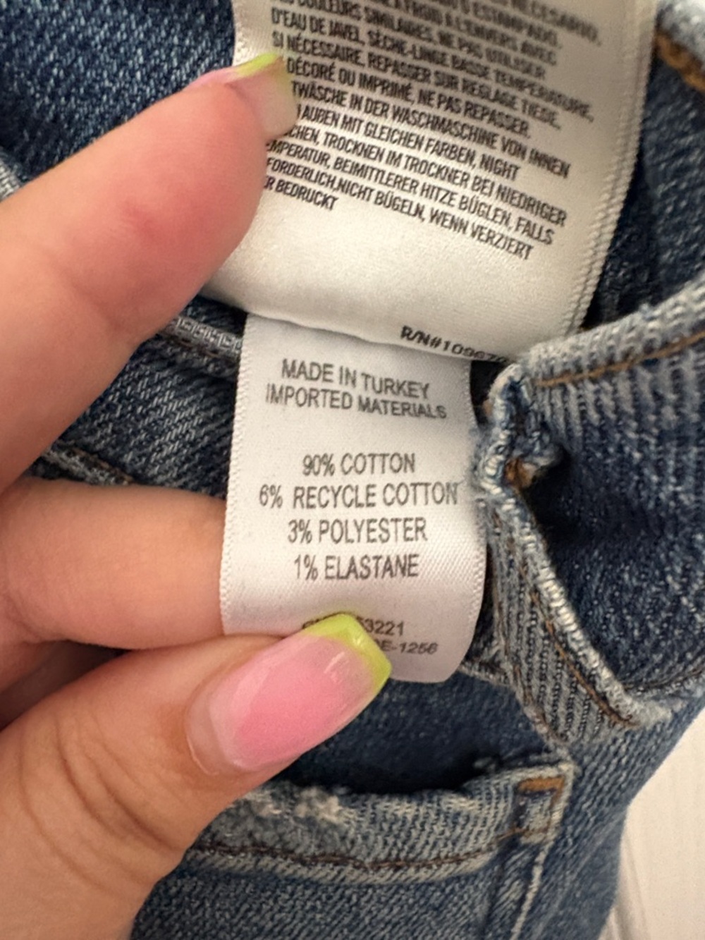 AGOLDE Toni Distressed Jeans Blue Size 24 - Picture 4 of 4